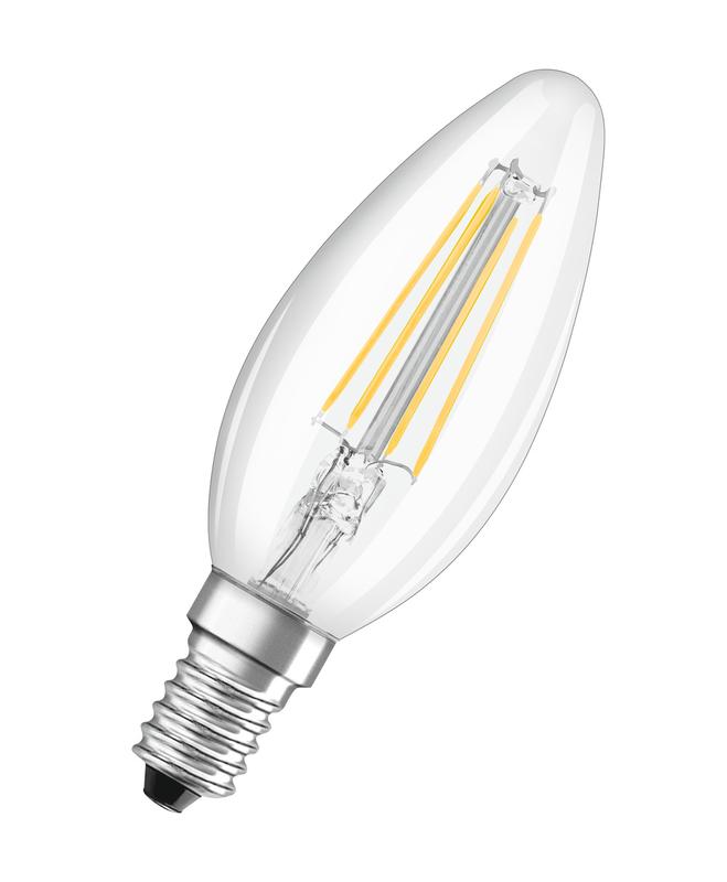 лампа светодиодная филаментная ledpclb40d 5вт e14 230в 827 fil 10x1 диммир. osram 4058075591219 от BTSprom.by