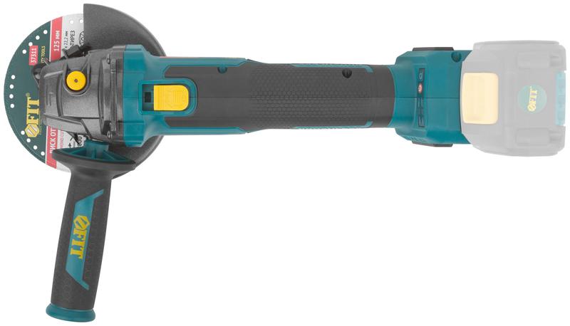  Машина шлифовальная угловая аккумуляторная бесщеточная 20В 3500-8500об/мин; КлК 125мм; 2 частоты вращения; без АКБ FIT 79914 фото в каталоге от BTSprom.by