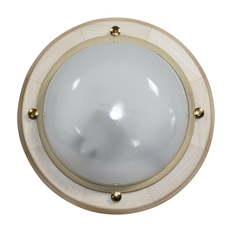  Светильник НББ 03-60-013 "Терма 1301" 1х60Вт E27 IP65 кругл. малый матов./корпус дерево липа (инд. упак.) Элетех 1005501030 фото в каталоге от BTSprom.by