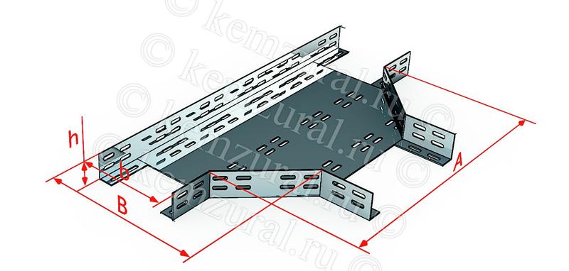 Лоток тройниковый ОТ50х50 (1.5мм) УТ1.5 КЭМЗ 102 050505 24 от BTSprom.by