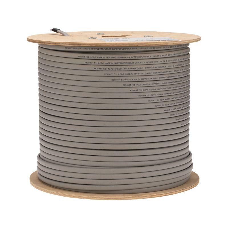  Кабель греющий (нагрев.) саморег. SRL24-2 неэкранированный 24Вт/м 0.9кв.мм/70м 300м Rexant 51-0276 фото в каталоге от BTSprom.by