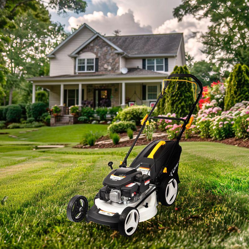  Газонокосилка бензиновая KR-460SP самоходная 150куб.см 46см Kranz KR-16-1231 фото в каталоге от BTSprom.by