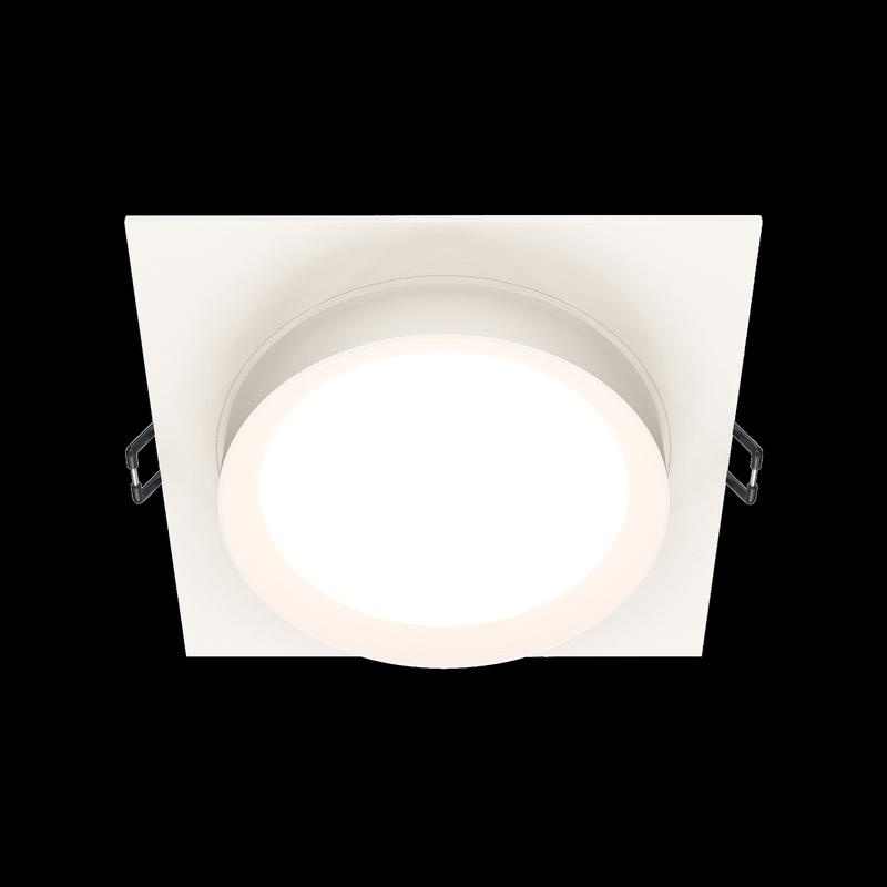  Светильник Hoop 1х12Вт GX53 IP20 110х110мм D95мм встраив. Maytoni DL086-GX53-SQ-W фото в каталоге от BTSprom.by