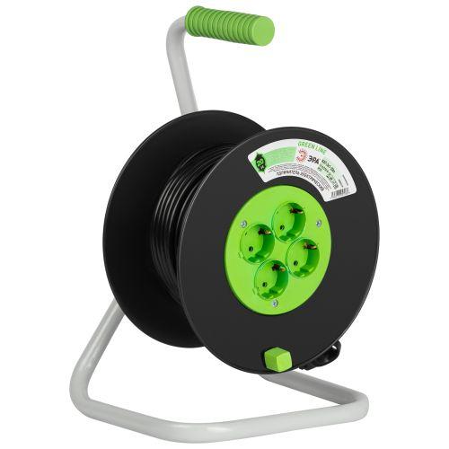 удлинитель на пластик. катушке 4х20м с заземл. kat-3x1-20m greenline пвс 3х1 эра б0065130 от BTSprom.by