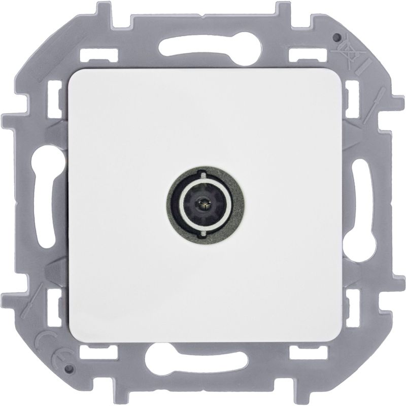  Розетка телевизионная TV Inspiria 2дБ 0-2400мГц с топологией "звезда" механизм бел. IEK 673850 фото в каталоге от BTSprom.by