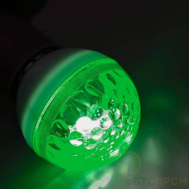  Лампа строб E27, диаметр 50, зеленая, (10млн вспышек) фото в каталоге от BTSprom.by