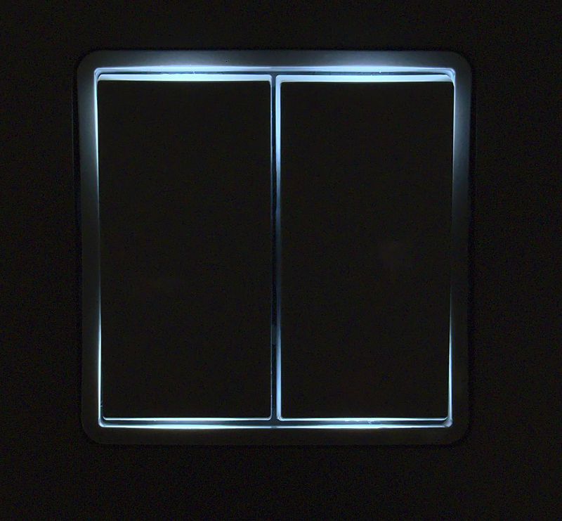  Переключатель модульный 2-кл. Inspiria 250В 10AX с подсветкой 1алюм. IEK 673667 фото в каталоге от BTSprom.by