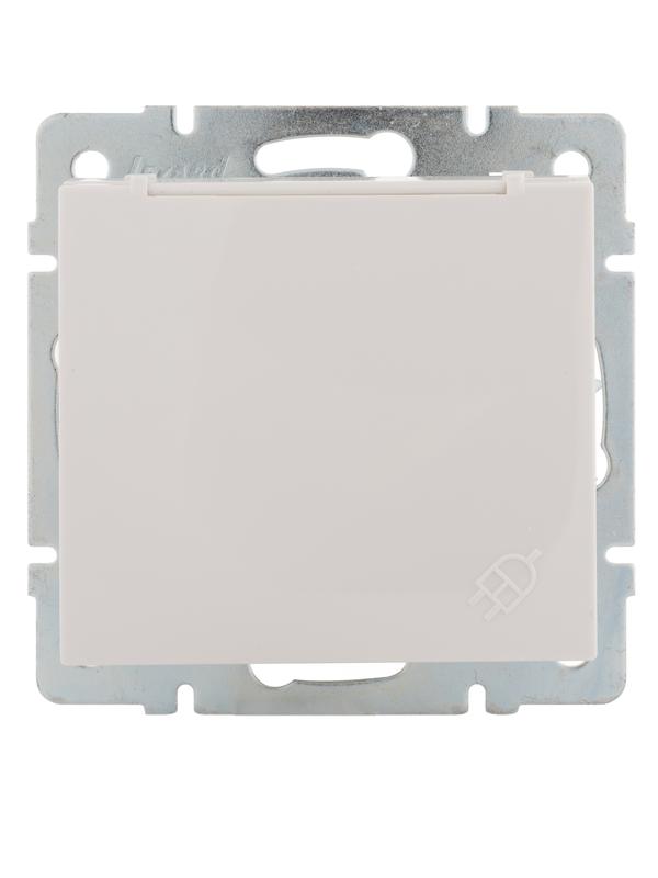 розетка 1-м сп rain 16а ip20 с заземл. с крышкой керамика механизм бел. lezard 703-0288-123 от BTSprom.by