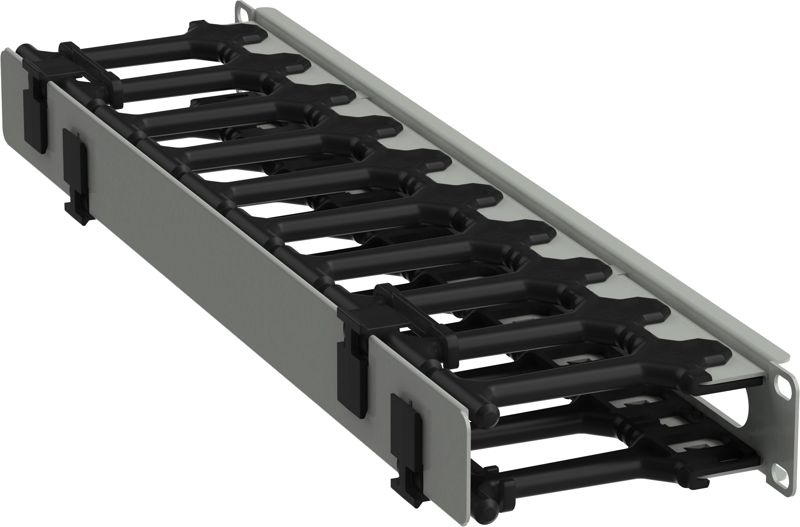 кабель-органайзер горизонтальный 19дюйм 1u сер. рф itk zp-cc35-01u-h-r от BTSprom.by