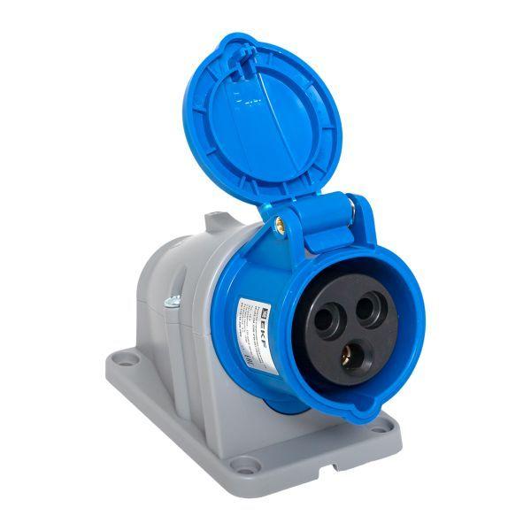  Розетка стационарная наружная 113 2Р+РЕ 16А 220В IP44 PROxima EKF ps-113-16-220-PRO фото в каталоге от BTSprom.by