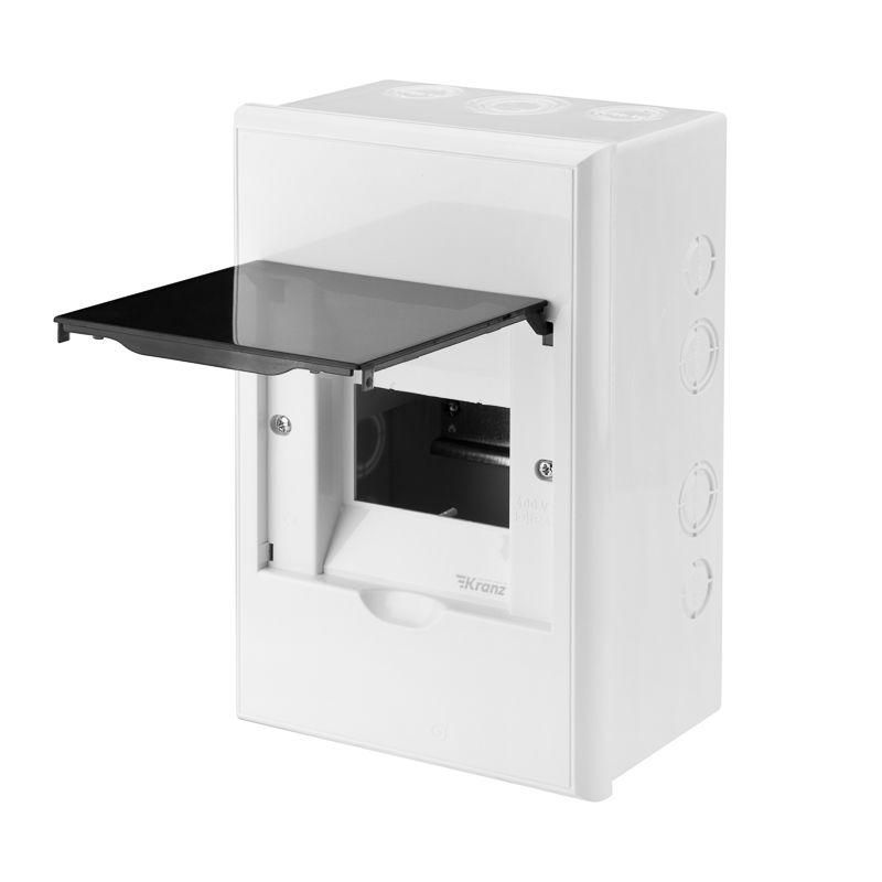  Бокс пластиковый ЩРН-П-4 IP41 бел. Kranz KR-11-0304 фото в каталоге от BTSprom.by