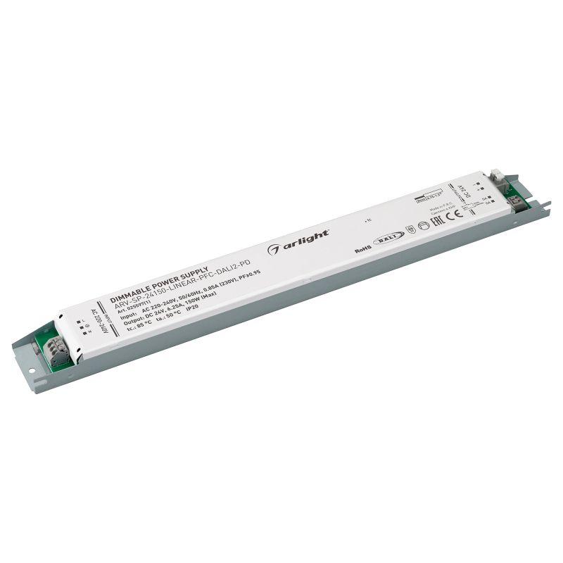 блок питания arv-sp-24150-linear-pfc-dali2-pd 24в 6.25а 150вт ip20 металл arlight 025597(1) от BTSprom.by