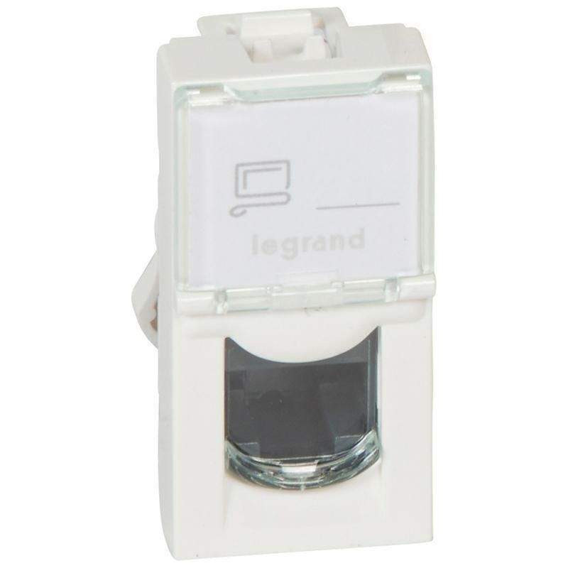 розетка компьютерная сп 1мод. mosaic rj45 кат.5e utp механизм бел. leg 076551 от BTSprom.by