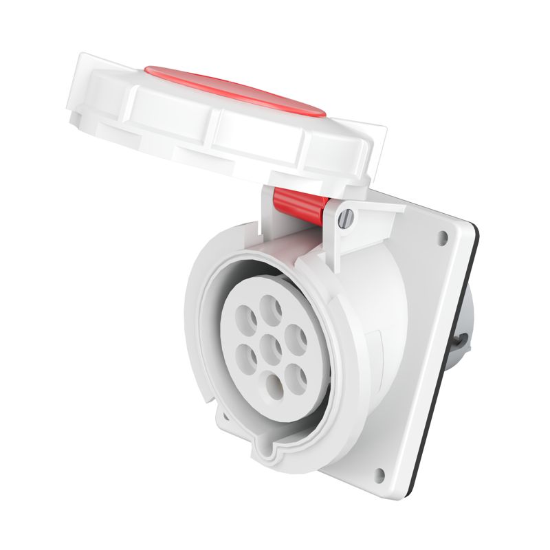 розетка панельная с наклоном pas ip67 32а 6p+e 400в dkc pas676-032-40 от BTSprom.by