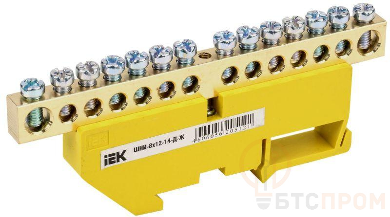 Шина PE "земля" на DIN-изол. ШНИ-8х12-14-Д-Ж IEK YNN10-812-14D-K05 фото в каталоге от BTSprom.by  Шина PE "земля" на DIN-изол. ШНИ-8х12-14-Д-Ж IEK YNN10-812-14D-K05 фото в каталоге от BTSprom.by