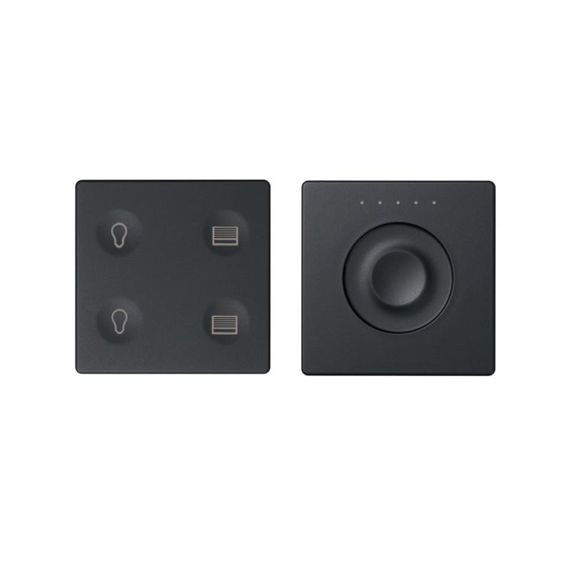 комплект выключателя 4-кл. сенсорн. + регулятор т2 knx; rj12 графит simon82 sense 8400654-038 от BTSprom.by