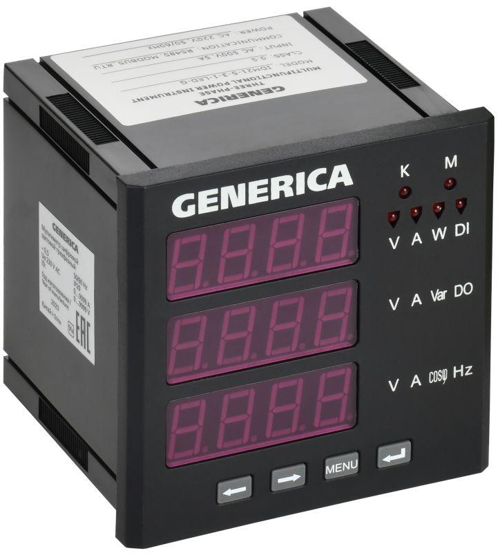 мультиметр цифровой щитовой 3ф rs-485 96х96 led generica idm21-5-3-1-led-g от BTSprom.by