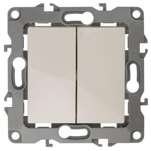 переключатель перекрестный 2-кл. эра12 12-1112-02 250в 10ах слон. кость эра б0065287 от BTSprom.by