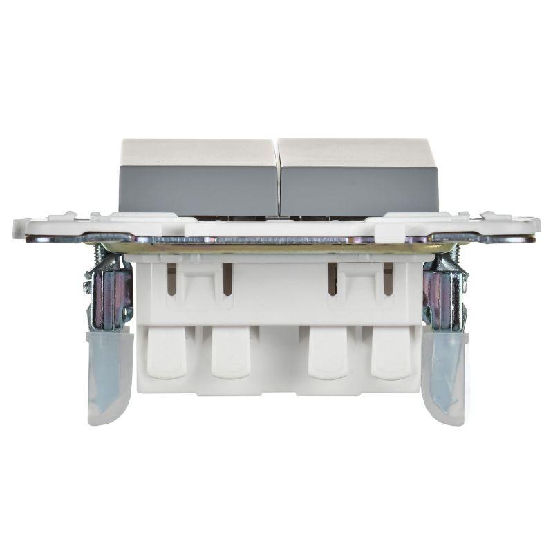  Выключатель проходной 2-кл. SKANDY 10А SK-V05Gr сер. IEK SK-V22-0-10-K03 фото в каталоге от BTSprom.by