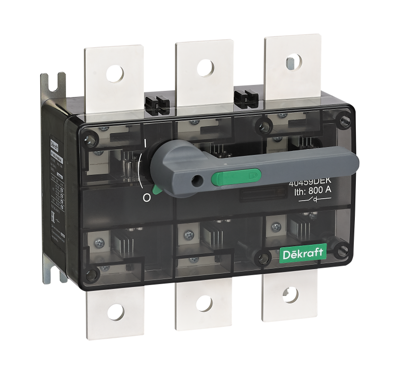 выключатель-разъединитель 3п 800а вр-106с с видимым разрывом dekraft 40459dek от BTSprom.by