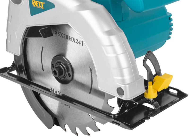  Пила дисковая 1200Вт 4500об/мин 185/20мм железная опора FIT 80403 фото в каталоге от BTSprom.by