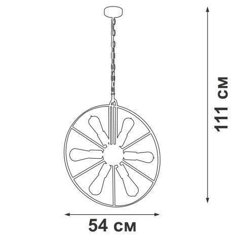  Люстра 6хE27 макс. 60Вт Vitaluce V4475-8/6 фото в каталоге от BTSprom.by