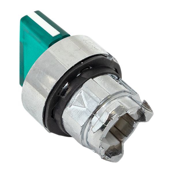  Механизм переключателя исполнительный XB4 IP65 на 2 положения возвратный без фиксации с подсветкой с короткой ручкой зел. EKF XB4BD2L-G-65 фото в каталоге от BTSprom.by