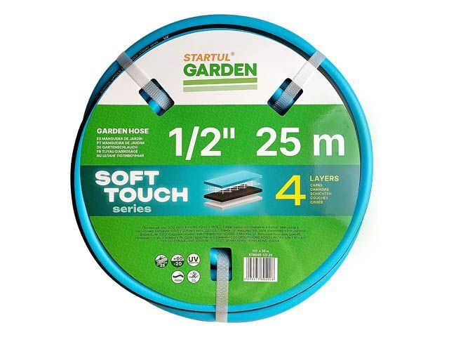 шланг поливочный 1/2" 25м startul garden soft touch (st6040-1/2-25) (4 слоя) st6040-1/2-25 от BTSprom.by
