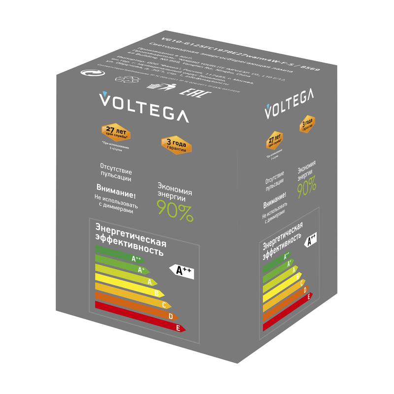 Лампа светодиодная Loft Led G125FC1978 4Вт 1800К E27 Voltega 8569 фото в каталоге от BTSprom.by