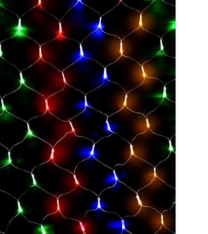 гирлянда-сетка ntld144c-m 1.5х1м 144led разноцвет. ip20 соединяемая до 3мод. shlights 4610003328672 от BTSprom.by