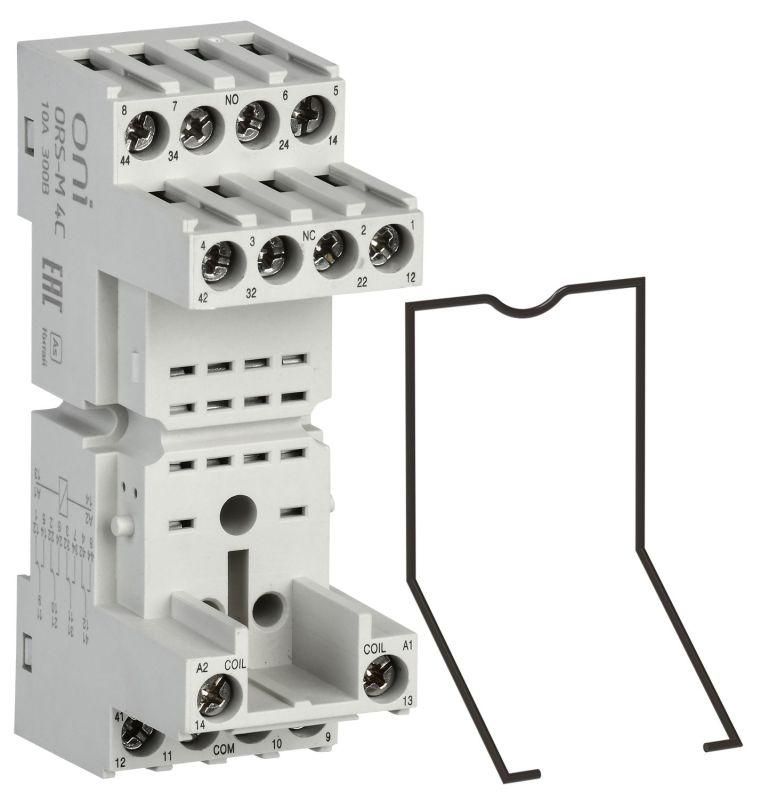 розетка ors-m для реле orm 4c oni ors-m-1-4-g от BTSprom.by