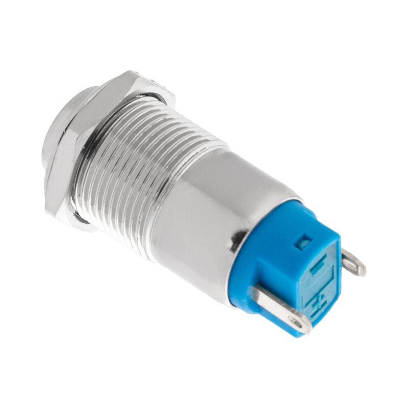  Кнопка антивандальная d12 без фикс. (2с) (ON)-OFF выпуклая (A12-B2) блист. Rexant 06-0339-A фото в каталоге от BTSprom.by