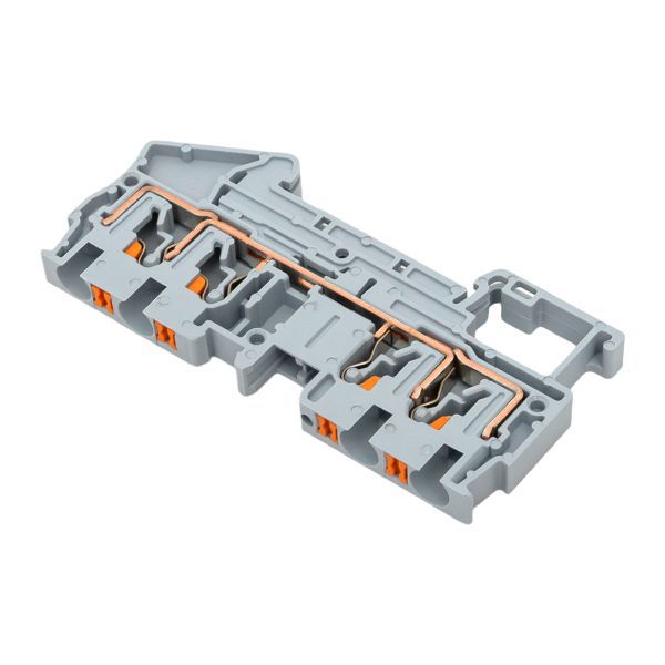  Колодка клеммная пружинная 4 Push-in 4 вывода сер. EKF PIT-4-4 фото в каталоге от BTSprom.by