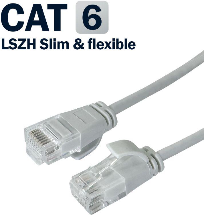патч-корд u/utp кат.6 28 awg (7х0.127мм) чистая медь lszh slim & flexible 0.3м сер. filum fl-u6-c-lszh-slim-0.3m от BTSprom.by
