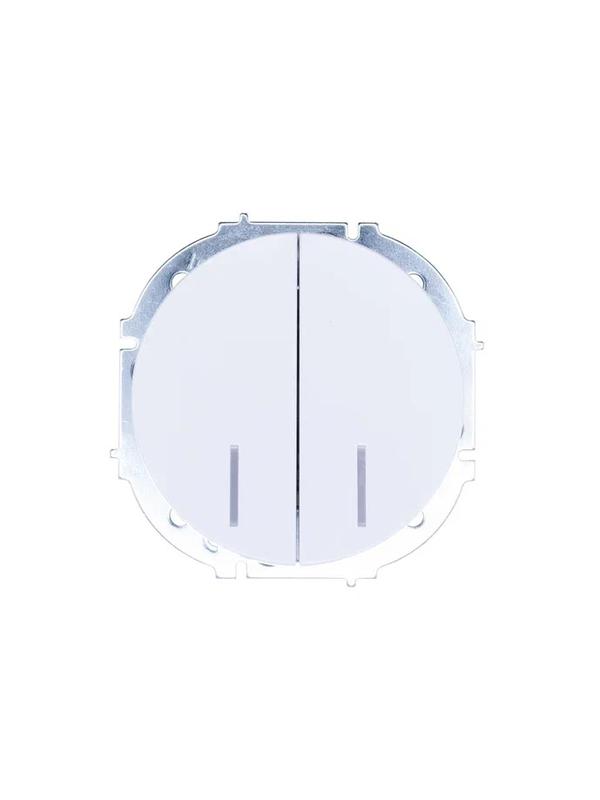 выключатель 2-кл. сп osen 10а ip20 с подсветкой механизм бел. lezard 743-0288-112 от BTSprom.by