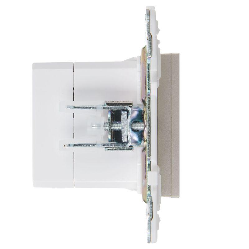  Розетка USB A+C 18Вт SKANDY SK-R13Sa песочн. IEK SK-U22-018-K98 фото в каталоге от BTSprom.by