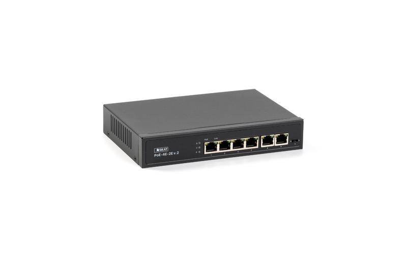 коммутатор skat poe-4e-2e v.2 poe plus 65вт порты: 4-ethernet 2-uplink бастион 4071 от BTSprom.by