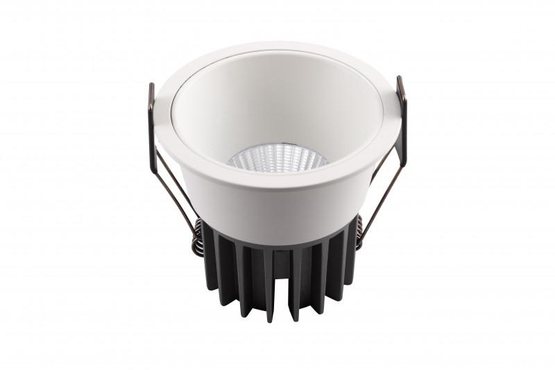  Светильник 12Вт 3000К IP20 LED встраив. алюм. бел. DENKIRS 545336 фото в каталоге от BTSprom.by