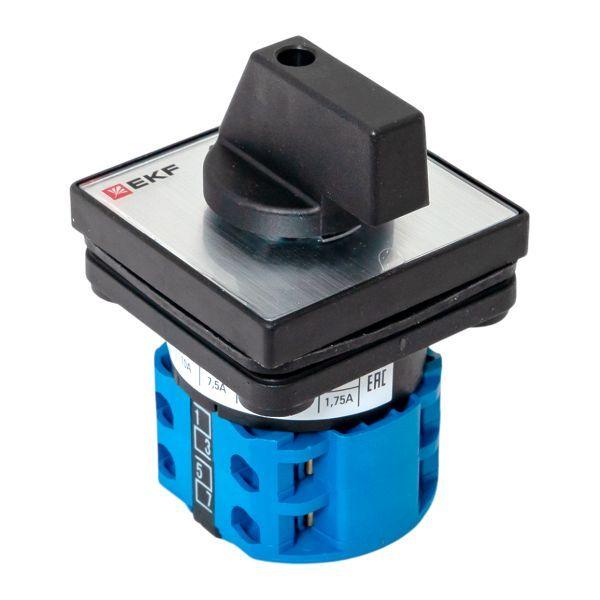  Переключатель кулачковый ПК-1-52 2п 10А "1-2" IP65 EKF pk-1-52-10-65 фото в каталоге от BTSprom.by