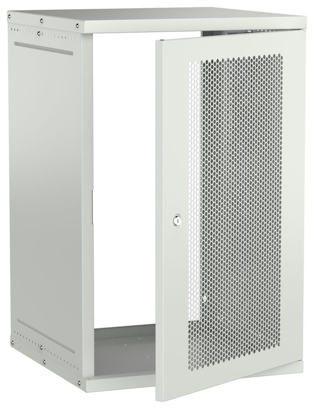 шкаф настенный 18u 600х600мм дверь перфорир. сер. generica lwe3-18u66-pf-g от BTSprom.by