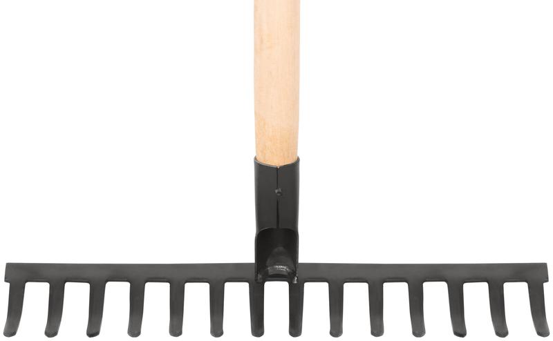  Грабли прямой зуб 14 зубьев с деревянным черенком КУРС 76962 фото в каталоге от BTSprom.by