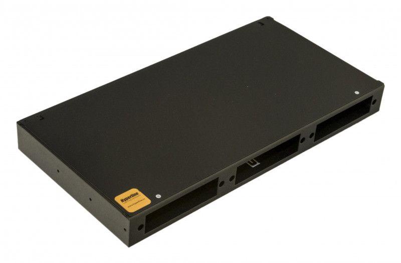 бокс оптический fo-19r-1u-3хslt-w140h42-24un-bk универс. 19дюйм от 8 до 24 портов (sc duplex lc st fc) (со спайс. пласт. без пигтейлов. и прох. адапт.) 1u черн. hyperline 250427 от BTSprom.by