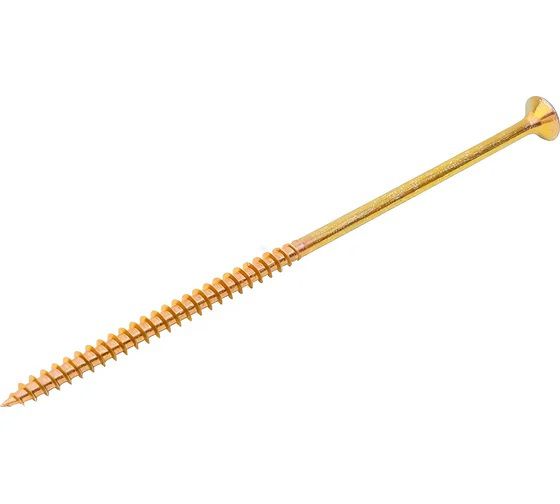 саморез универсальный острый с потайной головкой 6х100 желт. (уп.10шт) промрукав pr08.8476 от BTSprom.by