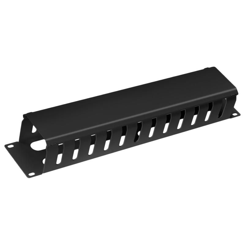 органайзер кабельный jb07-2u-bk 19дюйм 2u с крышкой метал. ral9004 черн. cabeus 8644c от BTSprom.by