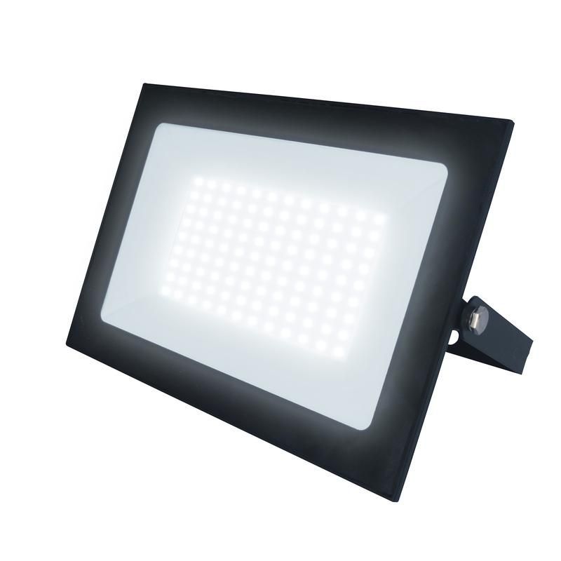 прожектор светодиодный ulf-f21-100w/4000k ip65 200-250в black бел. свет 4000к. черн. uniel ul-00007962 от BTSprom.by