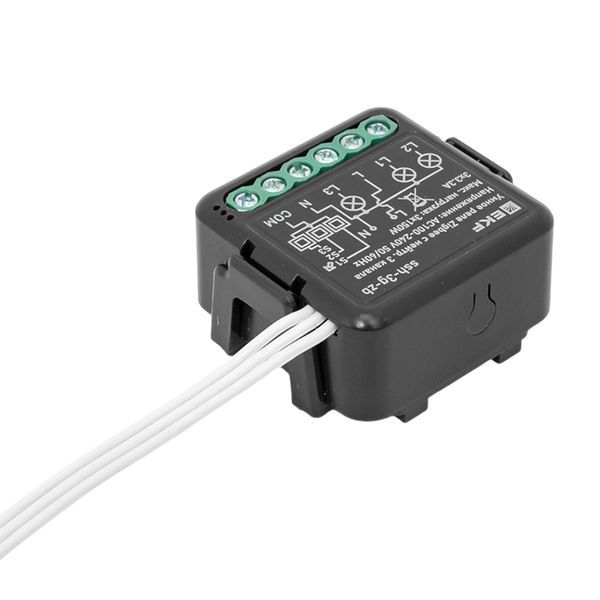  Реле умное в подрозетник 3-канальное Zigbee Connect Select с нейтралью EKF ssh-3g-zb фото в каталоге от BTSprom.by