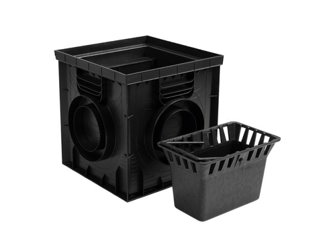 дождеприемник пластиковый 300х300 в сборе (черный), ecoteck, рб ди23805000 от BTSprom.by