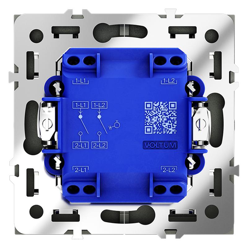  Выключатель 2-кл. СП S70 10А с самовозвратом механизм графит Voltum VLS020607 фото в каталоге от BTSprom.by