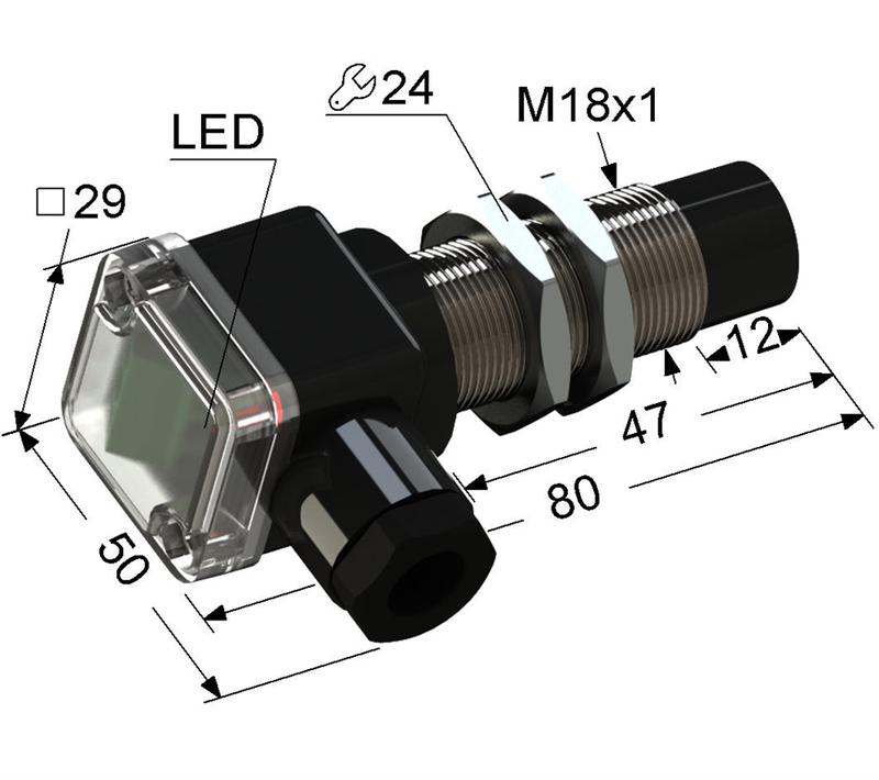 выключатель бесконтактный ps2-18m80-12n21-b (вб2.18м.80.8.2.1.в) мега-к a8010-82690644 от BTSprom.by