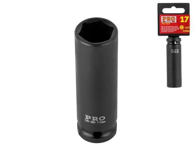 головка ударная тонкост. 1/2" 17мм 6гр. глубокая pro startul (pro-32117) pro-32117 от BTSprom.by
